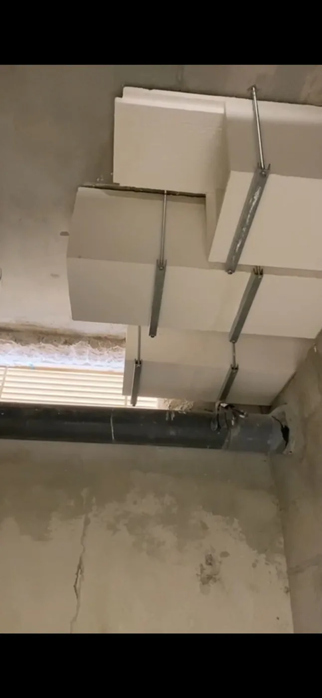 Encoffrement en plafond technique